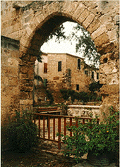 View of the building where the poet stayed during his exile in Famagusta