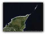 Map of Kilit (Klidhes) island on the tip of Karpas peninsula, Cyprus