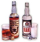 Cyprus Brandy and locally produced Turkish Raki