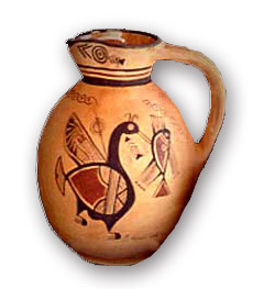 Traditional terracotta vase reflecting ancient Cypriot designs - picture courtesy of Dizayn 74 (of Kyrenia)